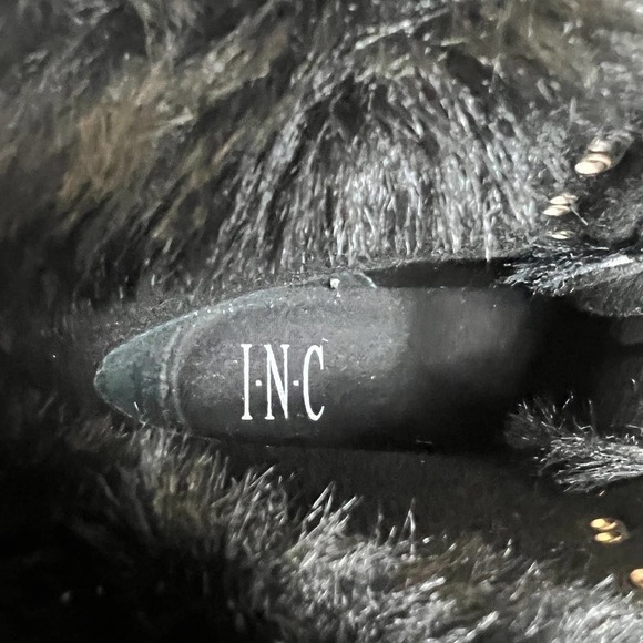 INC INTERNATIONAL CONCEPTS HANNIA WEDGE‎ BOOTIES IN BLACK NWOB WOMEN'S SIZE 10 - Picture 6 of 14